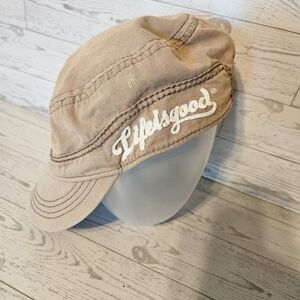 Life is Good Tan Cap